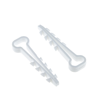 Дюбель-хомут 6-12 мм для плоского кабеля белый (упак. 50 шт) EKF PROxima  – купить распределительные коробки, крепеж, изоляцию оптом и в розницу  Дюбель-хомут 6-12 мм для плоского кабеля белый (упак. 50 шт) EKF PROxima во Владивостоке